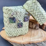 نیم ست صدف آبالون مربعی