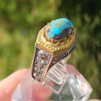 انگشتر مردانه فیروزه نیشابوری