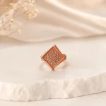 انگشتر زنانه مسی مدل لوزی